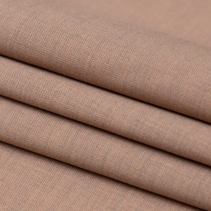 Italian Heather Fawn Stretch Wool Suiting Folded