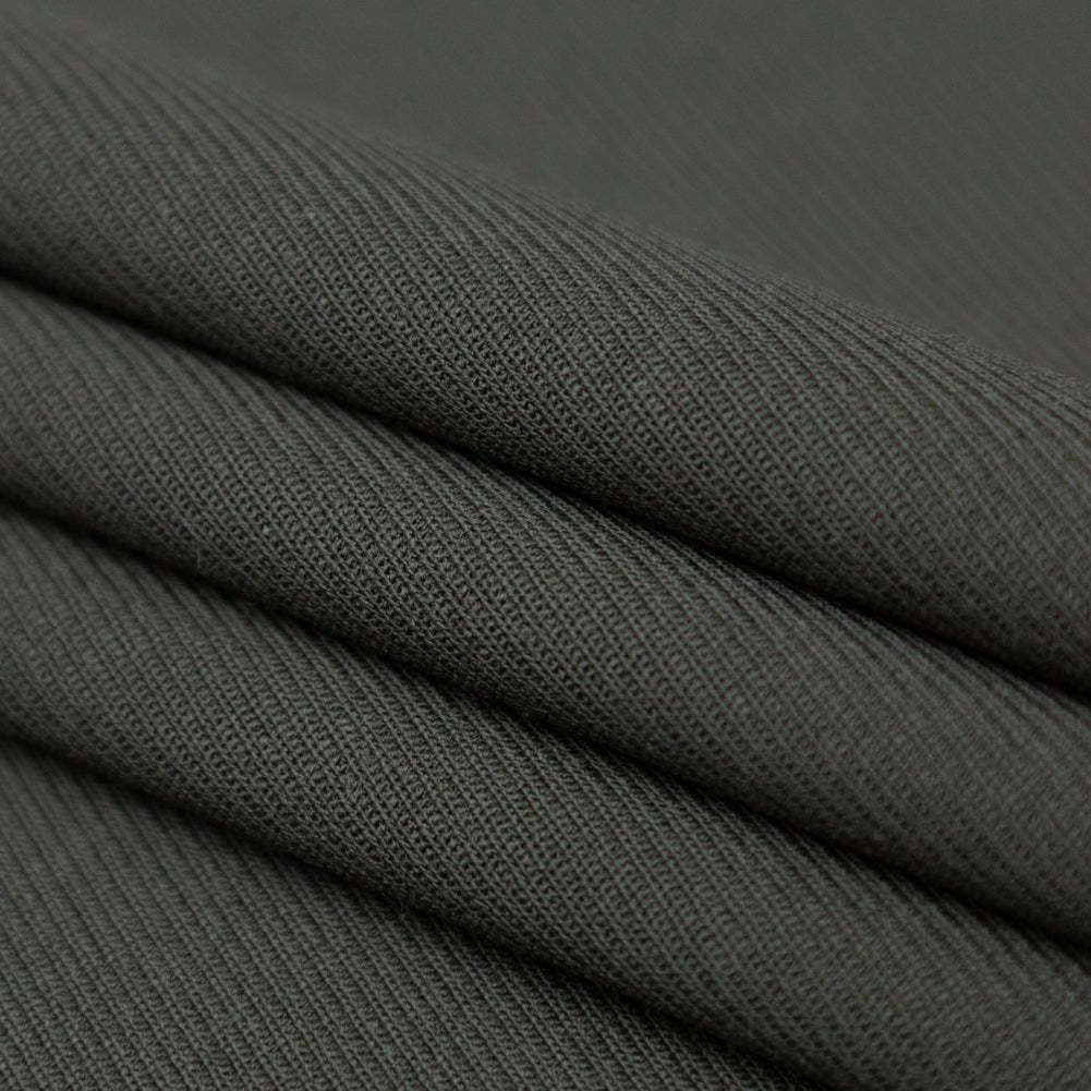 Italian Spinach Stretch Wool Twill Folded