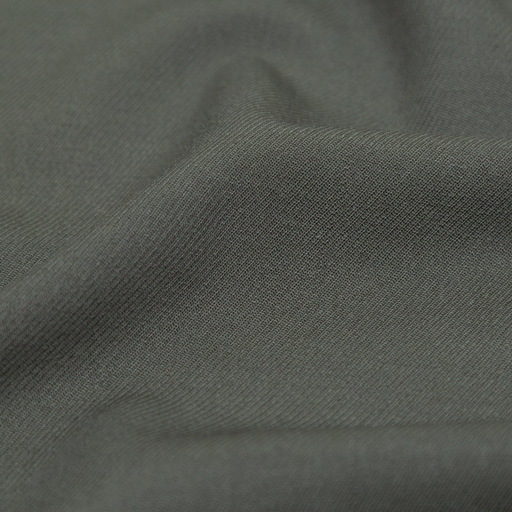 Italian Spinach Stretch Wool Twill Detail