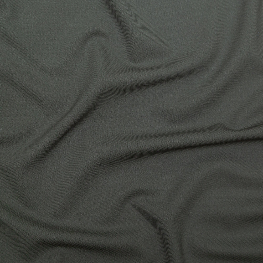 Italian Spinach Stretch Wool Twill