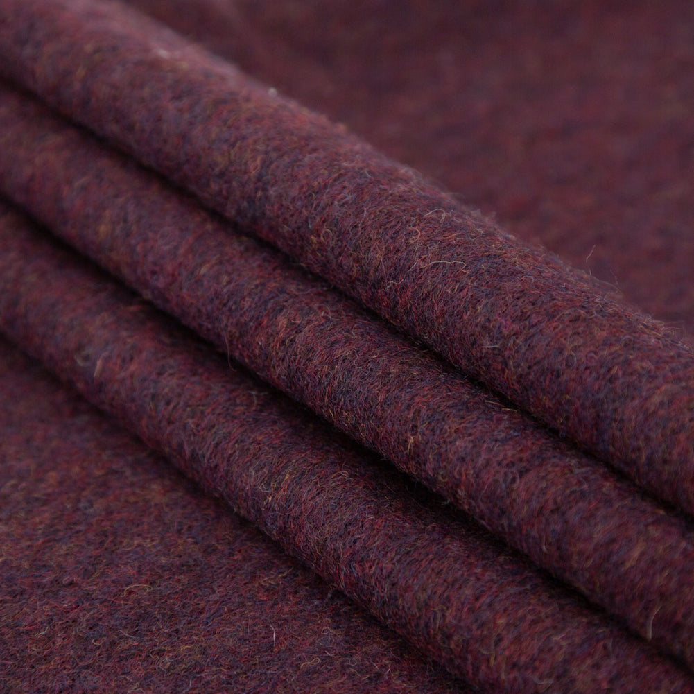 Italian Fig Fuzzy Wool Knit Folded