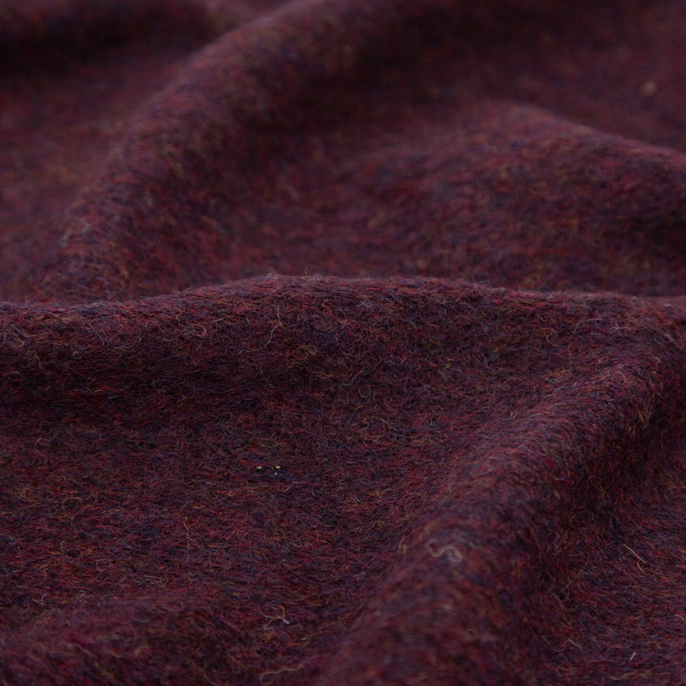 Italian Fig Fuzzy Wool Knit Detail