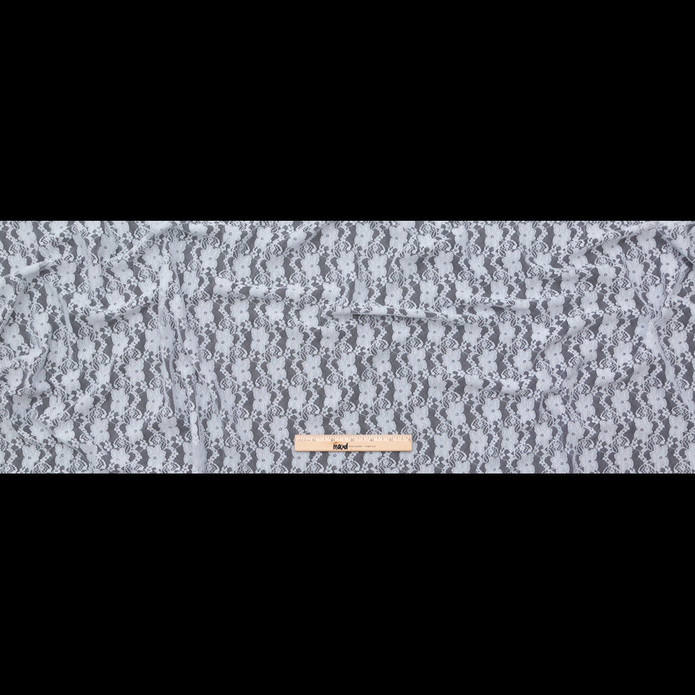 Stretch Lace - Lunar Rock Gray Floral Full