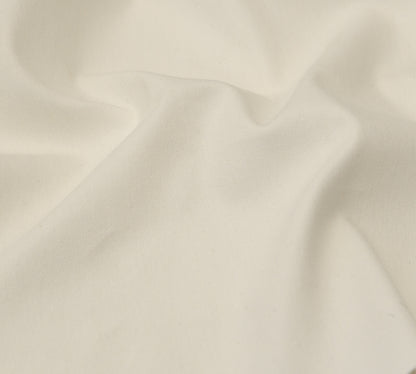 Italian Antique White Stretch Cotton Woven Detail