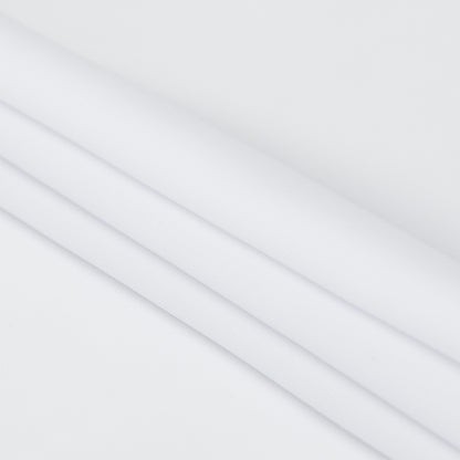 Italian Optic White Polyester Crepe Folded
