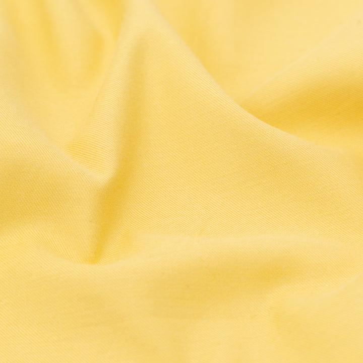 Italian Canary and Moonstruck Double-Faced Stretch Cotton Twill Detail