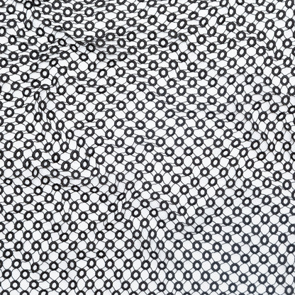 Guipure Lace - Black Geometric Circles