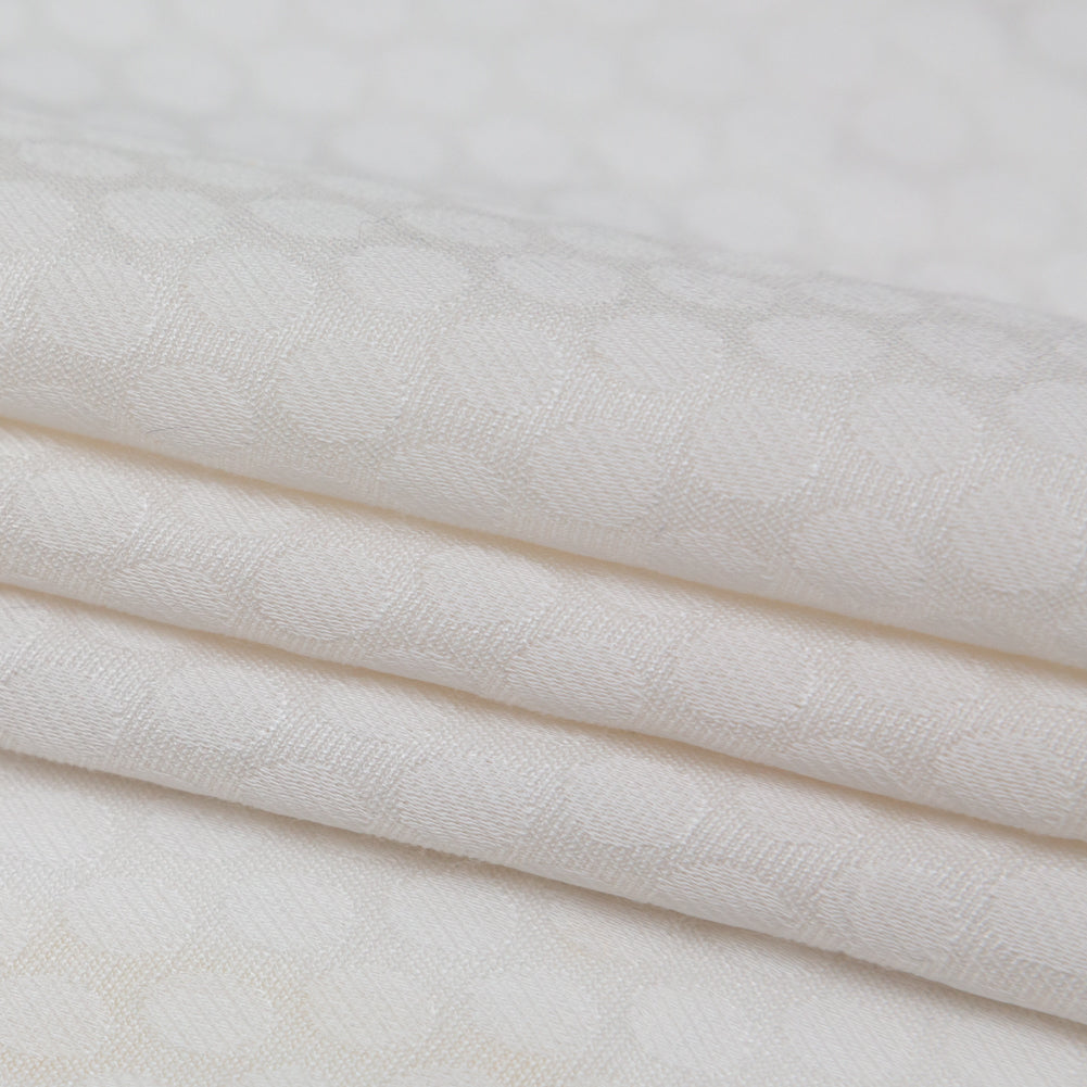 Jet Stream Circles Rayon Jacquard Folded