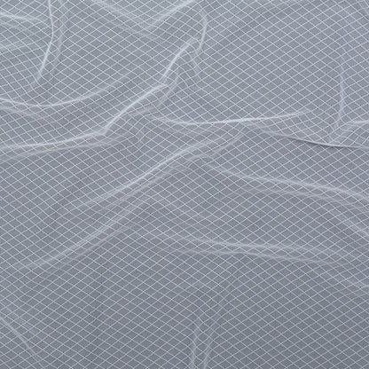White Stretch Diamond Mesh