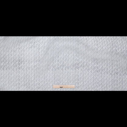Brushed Nickel Zig Zag Silk Organza Full