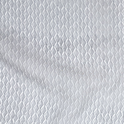 Brushed Nickel Zig Zag Silk Organza