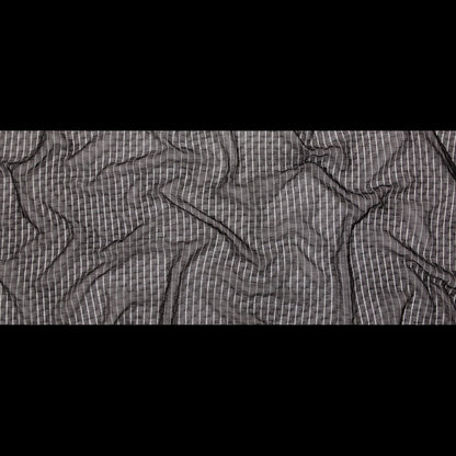 Rib Knit Faux Chainmail - Black Folded