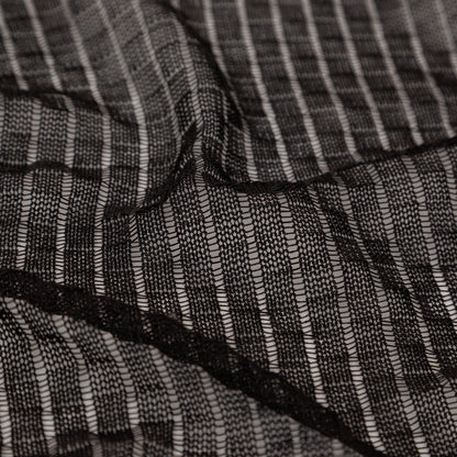 Rib Knit Faux Chainmail - Black Full
