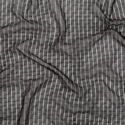 Rib Knit Faux Chainmail - Black