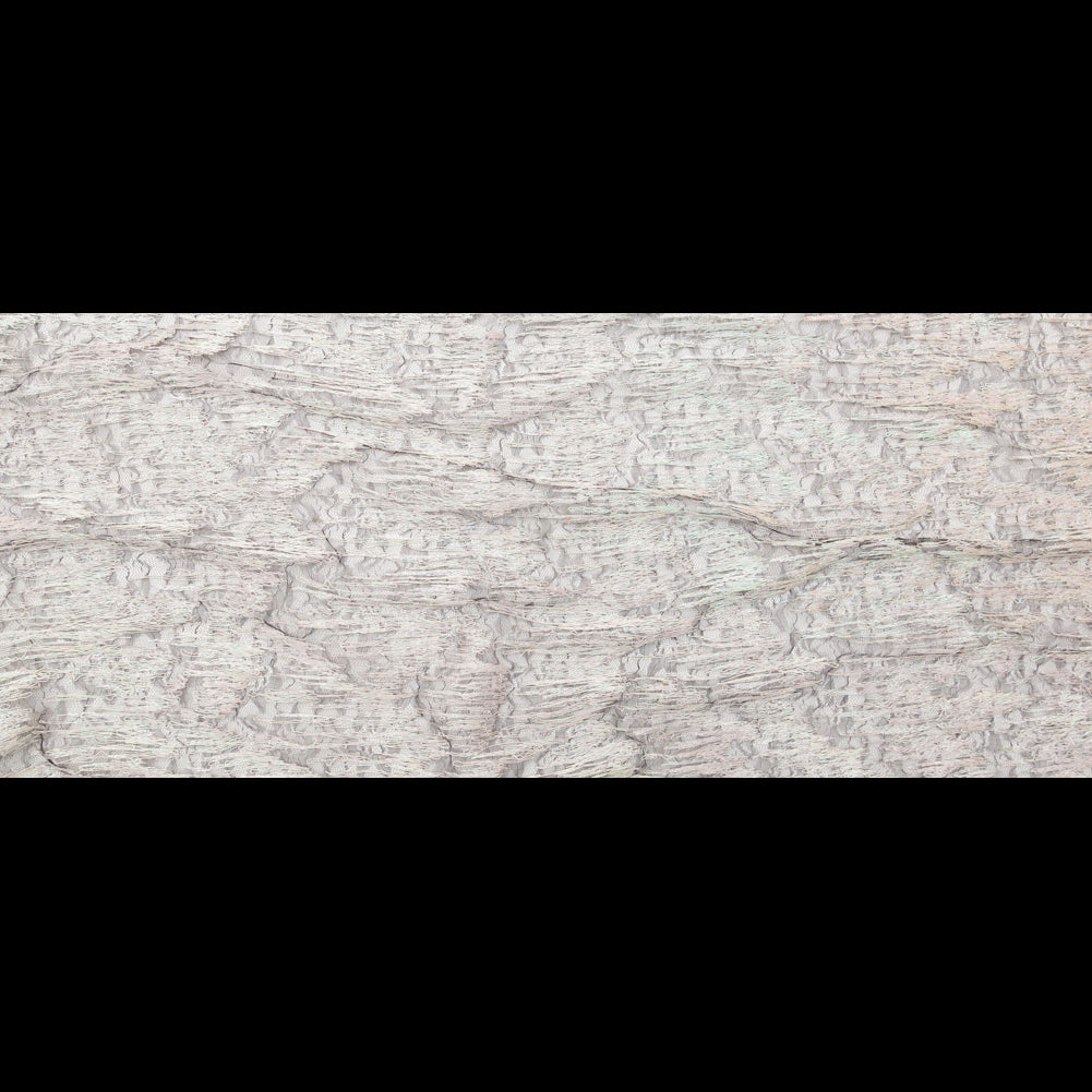 Embroidered Net Lace - Iridescent Flamestitch on Black Full
