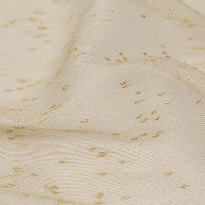 Metallic Gold Slubbed Scrim Full
