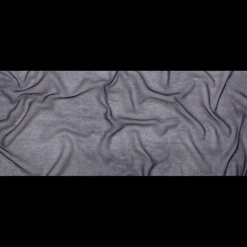 Metallic Faux Knit Chainmail - Navy Blue Folded