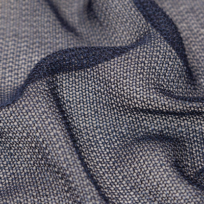 Metallic Faux Knit Chainmail - Navy Blue Full