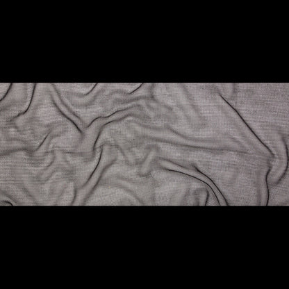 Metallic Faux Knit Chainmail - Black Folded