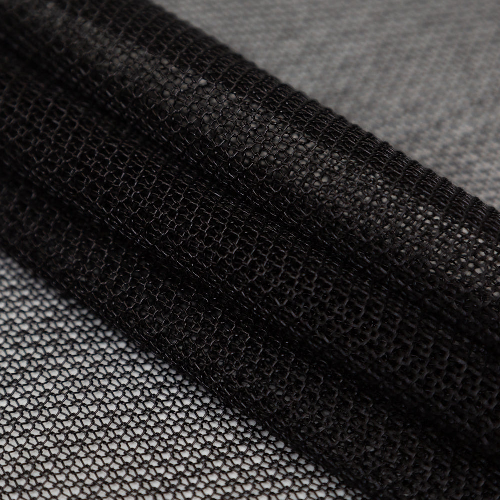 Metallic Faux Knit Chainmail - Black Detail