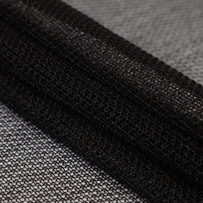 Metallic Faux Knit Chainmail - Black Detail