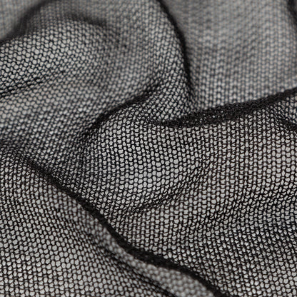 Metallic Faux Knit Chainmail - Black Full