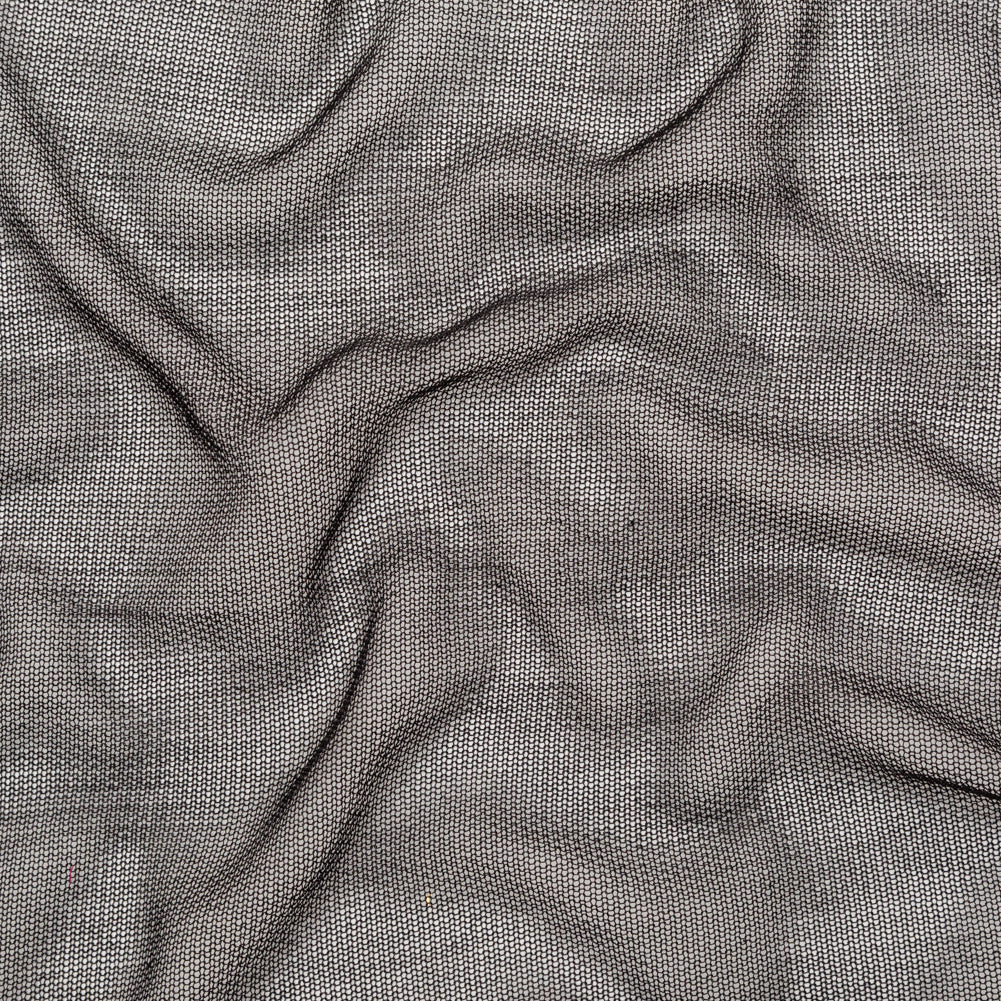 Metallic Faux Knit Chainmail - Black