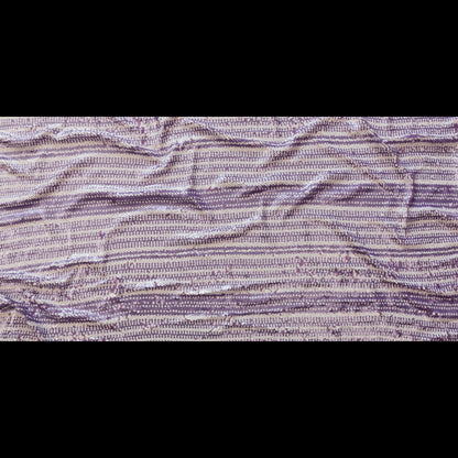 Mesh with Shell Sequins - Fuchsia Pink and White Stripes on Iris Orchid Full
