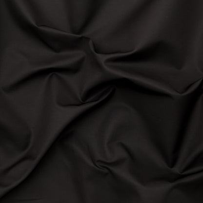 Italian Black Silk and Cotton Dull Satin