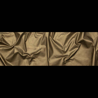 Italian Army Green Stretch Cotton Twill with a Metallic Antique Gold Laminate Full
