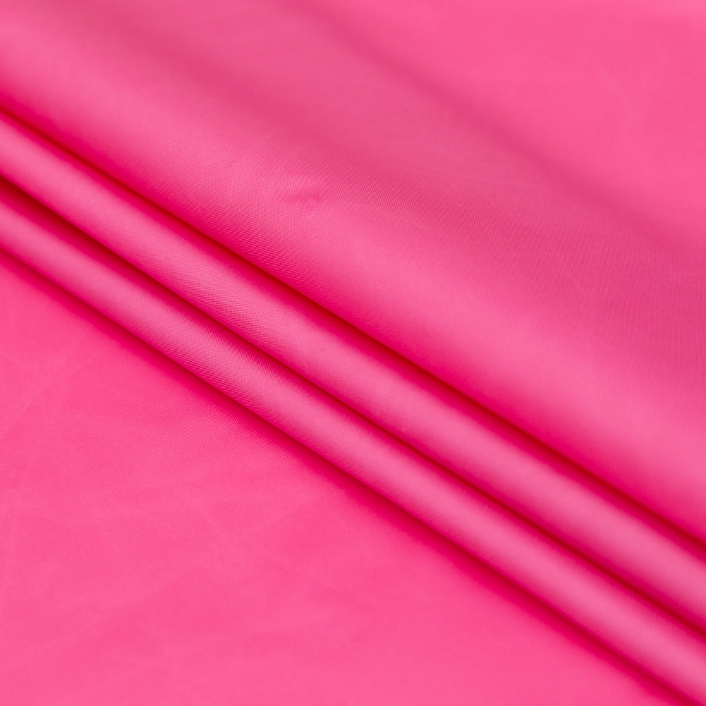 Italian Fuchsia Rose Nylon Windbreaker Folded