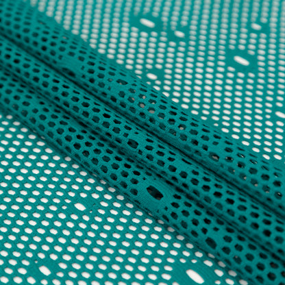 Tidal Teal Stretch Netting Folded