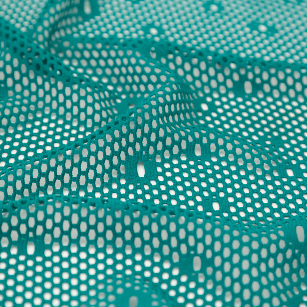 Tidal Teal Stretch Netting Detail