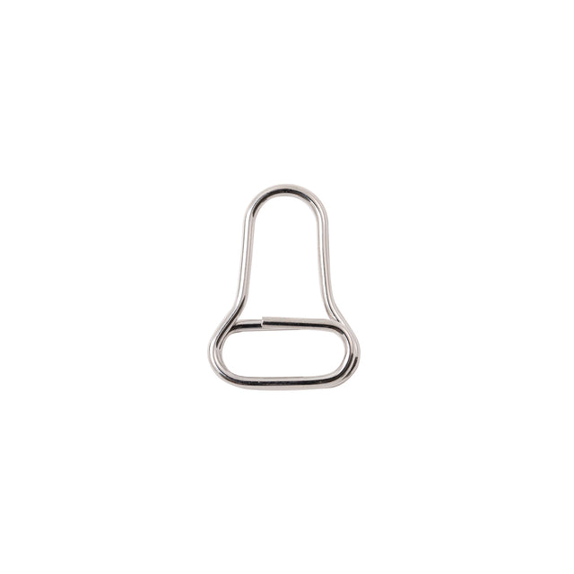 Mood Exclusive Italian Small Silver Open Bell-Shaped Metal Zipper Pull