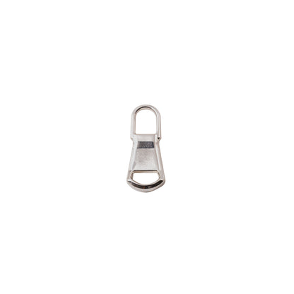 Mood Exclusive Italian Small Silver Rounded Edge Metal Zipper Pull