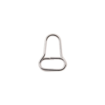Mood Exclusive Italian Large Silver Open Bell-Shaped Metal Zipper Pull