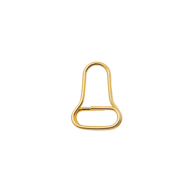 Mood Exclusive Italian Small Gold Open Bell-Shaped Metal Zipper Pull