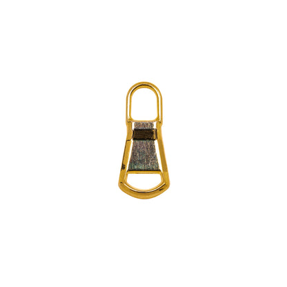 Mood Exclusive Italian Medium Gold Rounded Edge Metal Zipper Pull