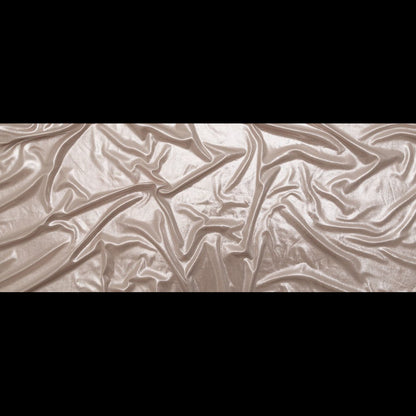 Metallic Beige Liquid Sheen Stretch Jersey Folded