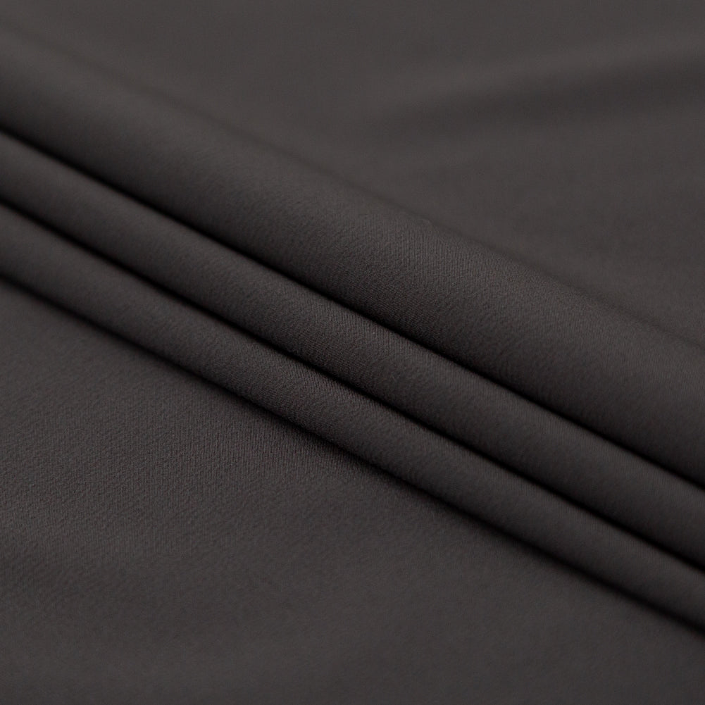Theory Charcoal Stretch Polyester Crepe de Chine Folded