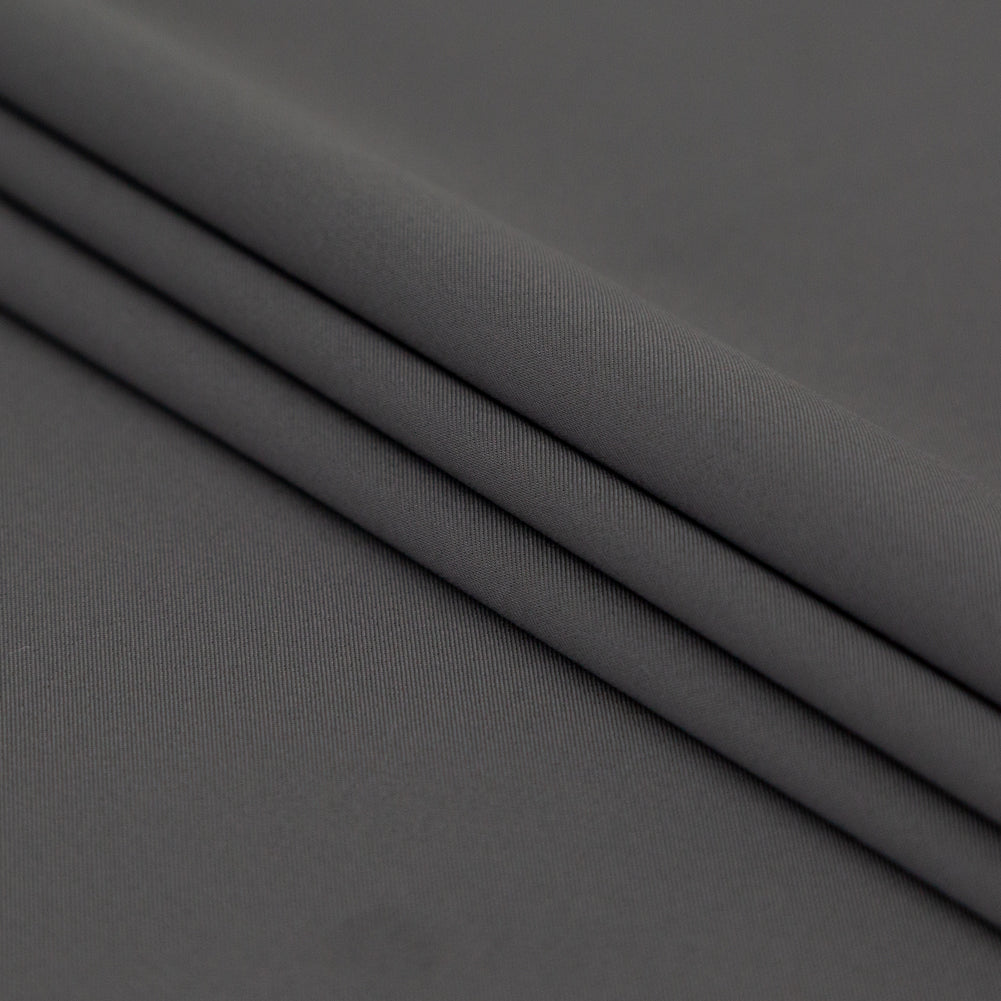 Theory Heather Gunmetal Radiant Polyester Twill Lining Folded