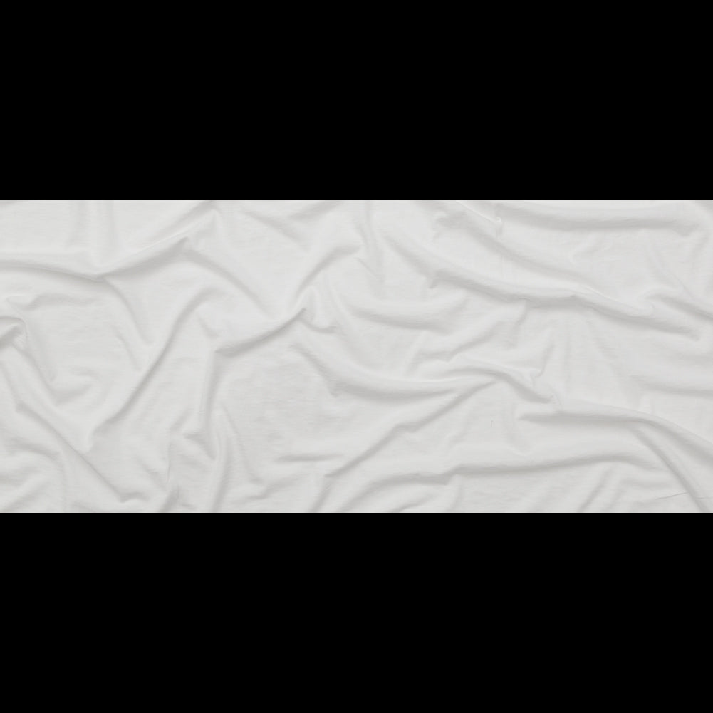 Helmut Lang Optic White Cotton and Cashmere Jersey Folded