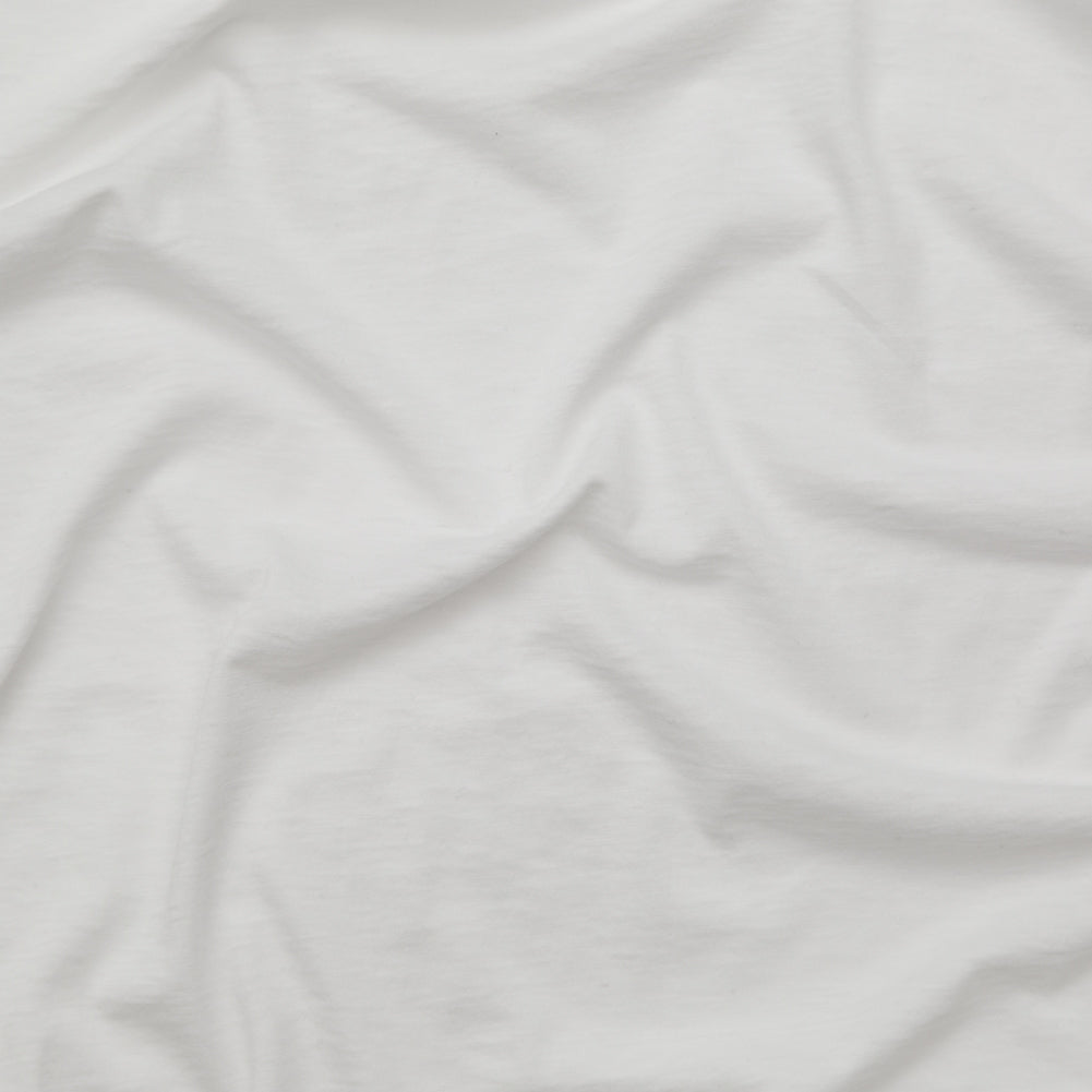 Helmut Lang Optic White Cotton and Cashmere Jersey