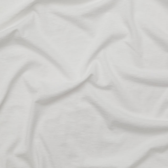 Helmut Lang Optic White Cotton and Cashmere Jersey