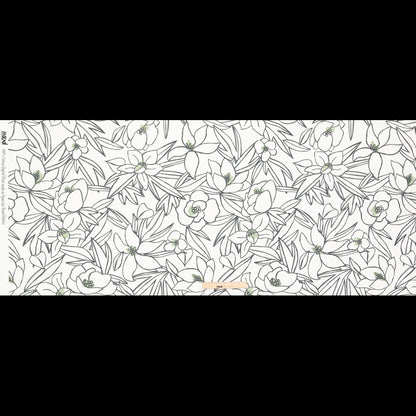 Mood Exclusive Night in Tunisia White and Green Cotton Poplin Full