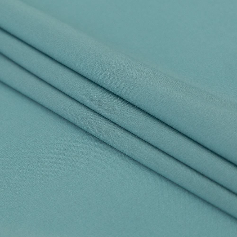 Theory Aegean Blue Stretch Polyester Crepe de Chine Folded