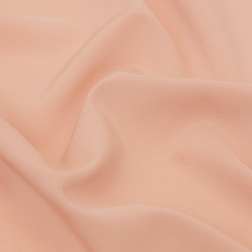 Theory Cameo Pink Stretch Polyester Crepe de Chine Detail