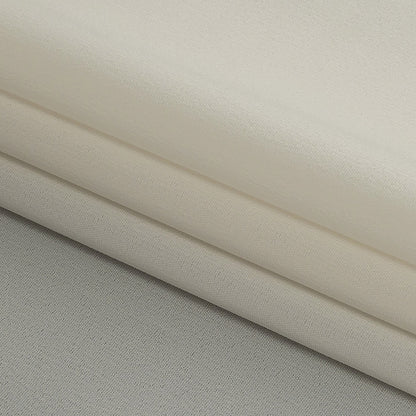 Cannoli Cream Lightweight Stretch Polyester Crepe Folded