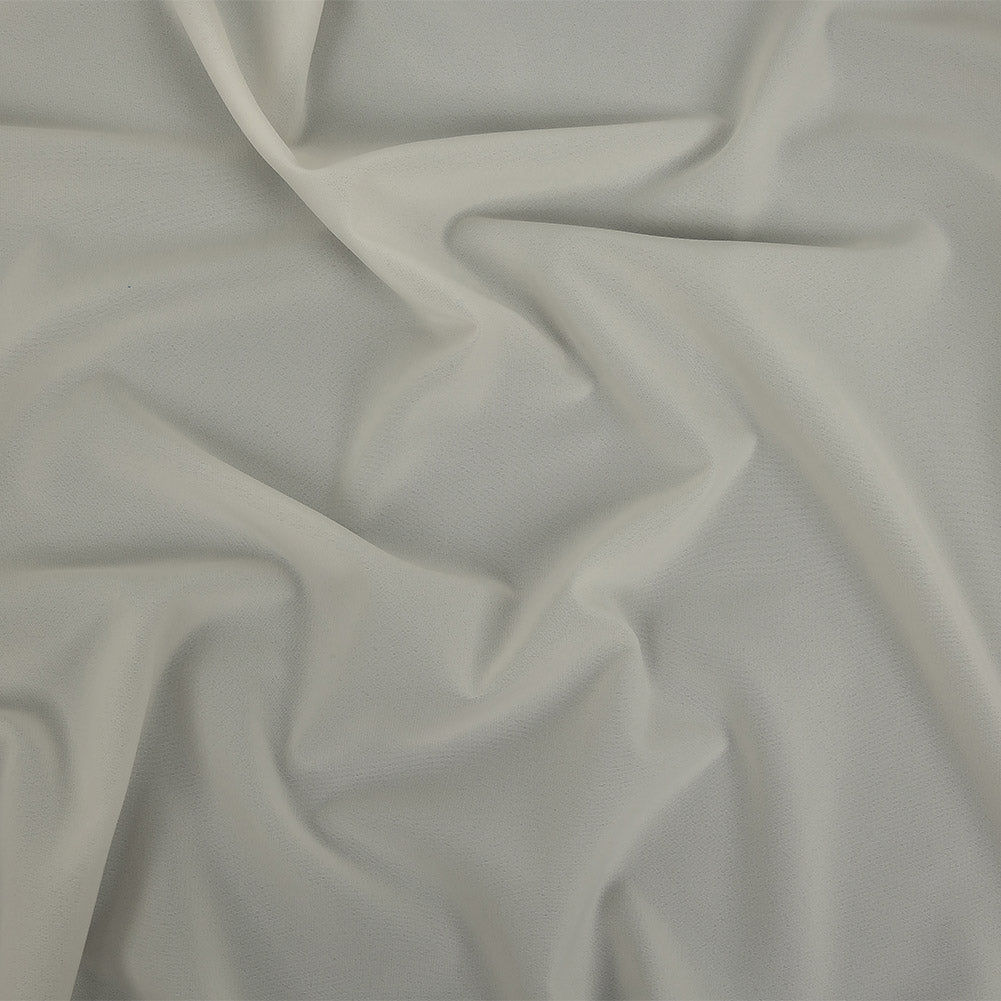 Cannoli Cream Lightweight Stretch Polyester Crepe
