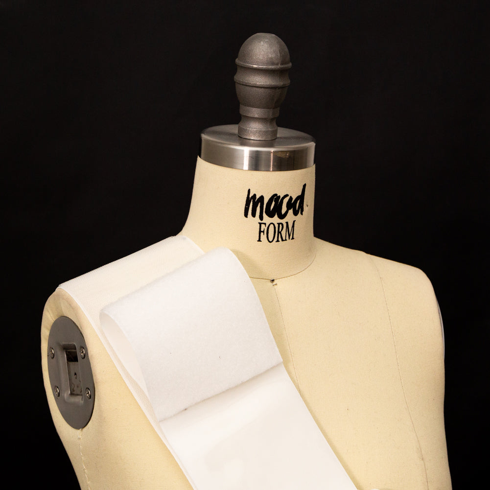 White Sticky Back VELCRO&reg; Brand Fastener - 4"